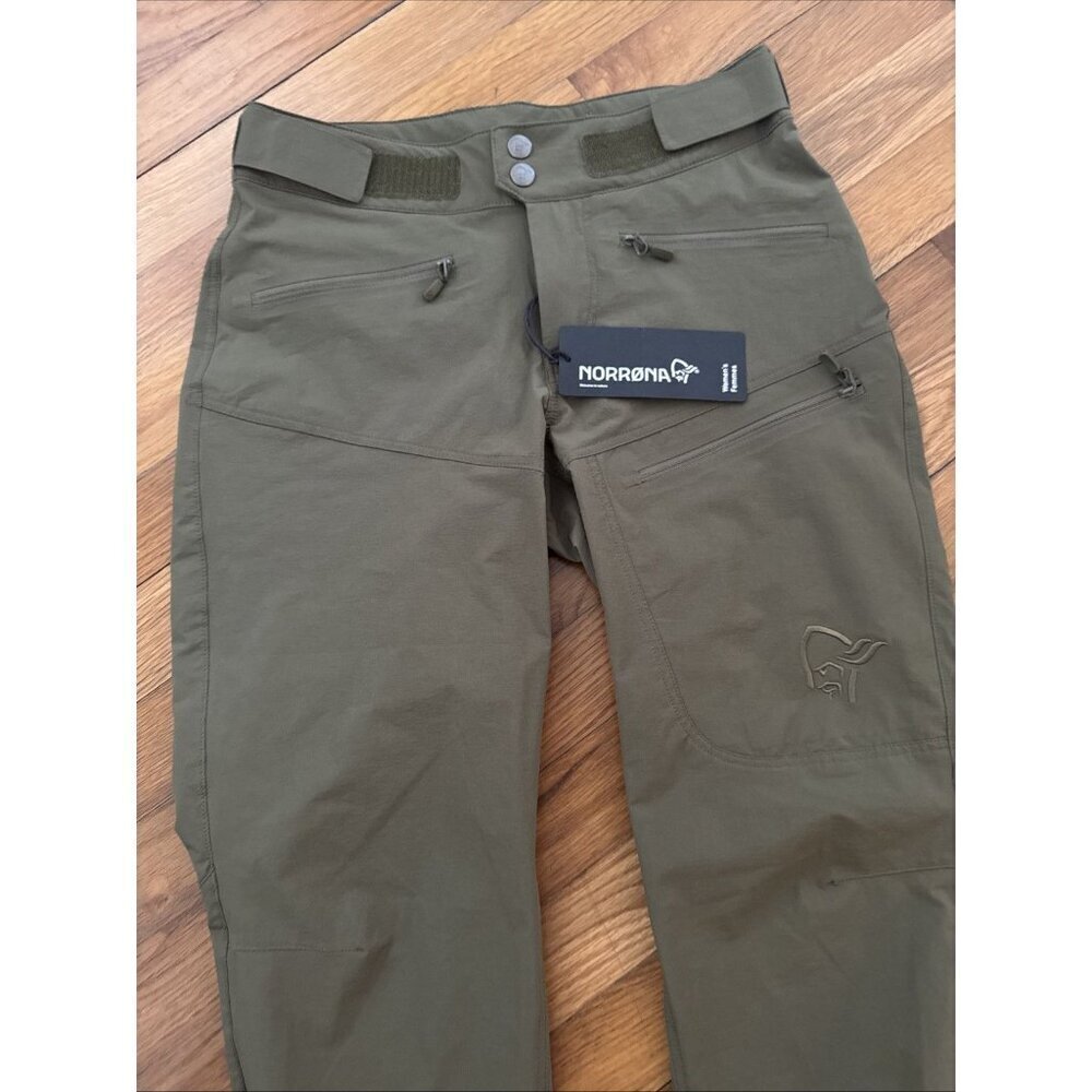 Norrona Femund Flex 1 Lightweight Hiking Women's Pants Olive Size XS - Picture 3 of 8